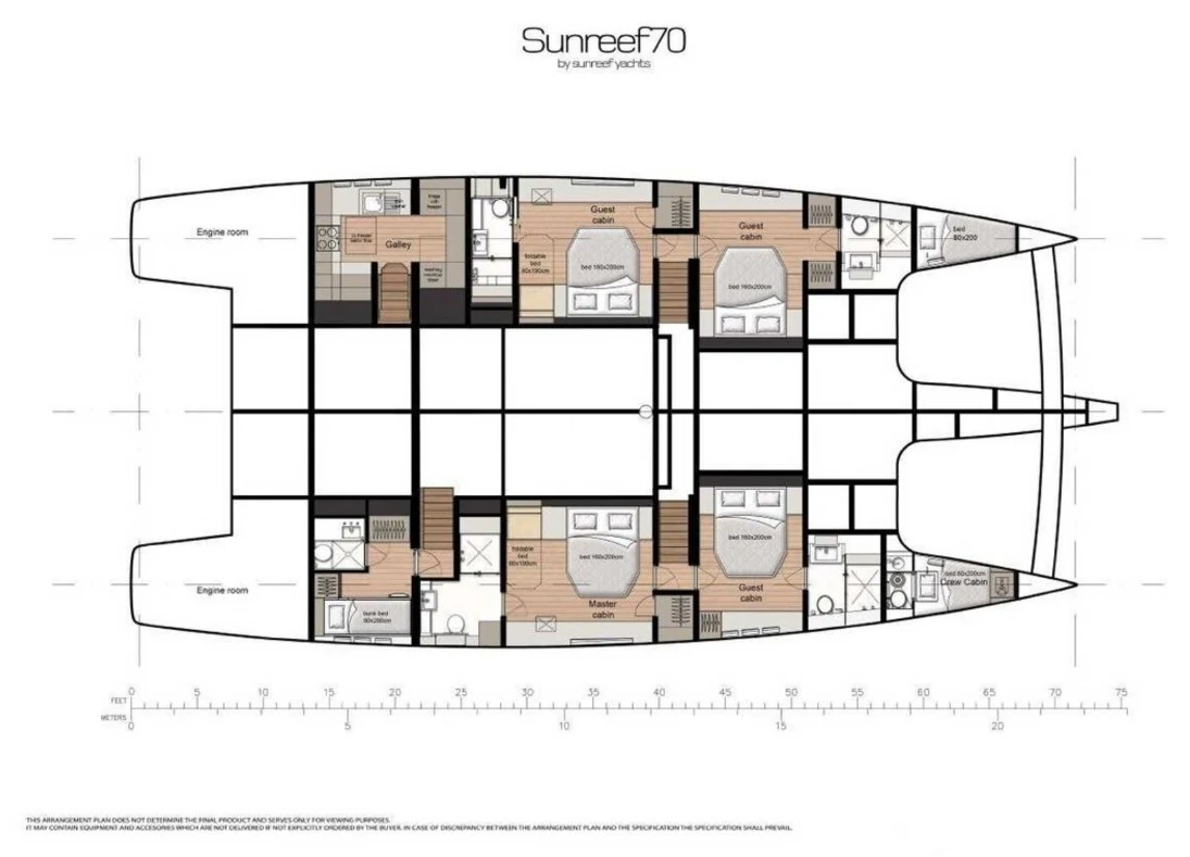 Deck plan, Lower deck