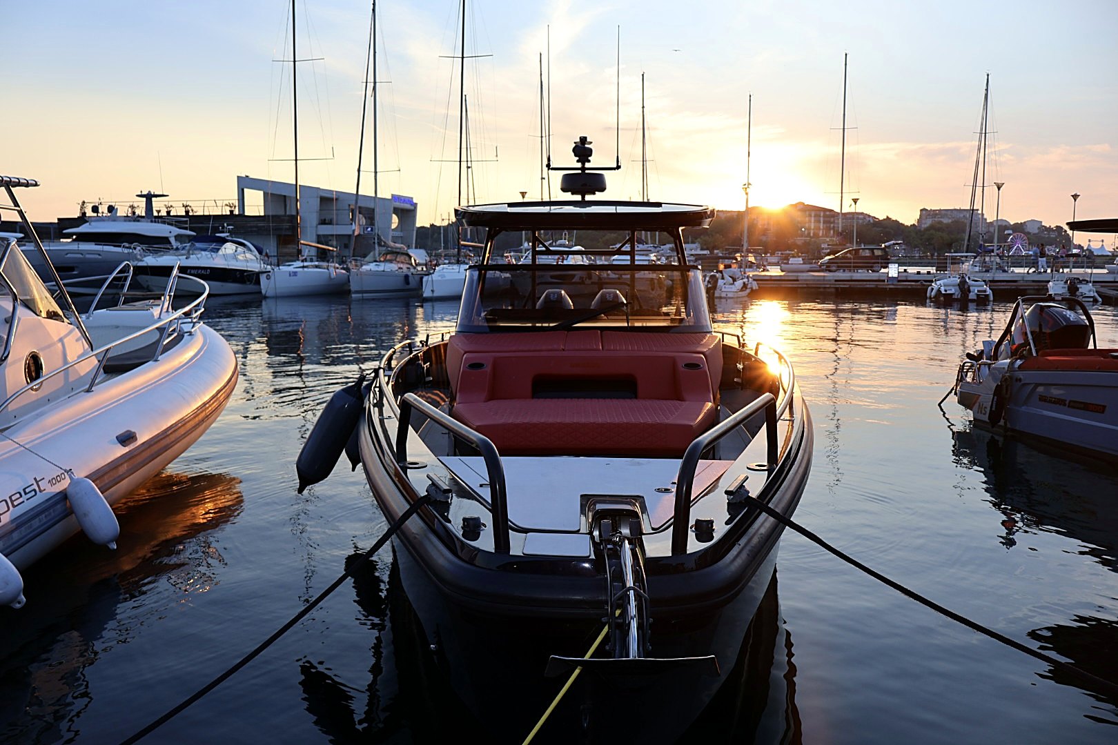 BRABUS Shadow 1000 bow view at sunset