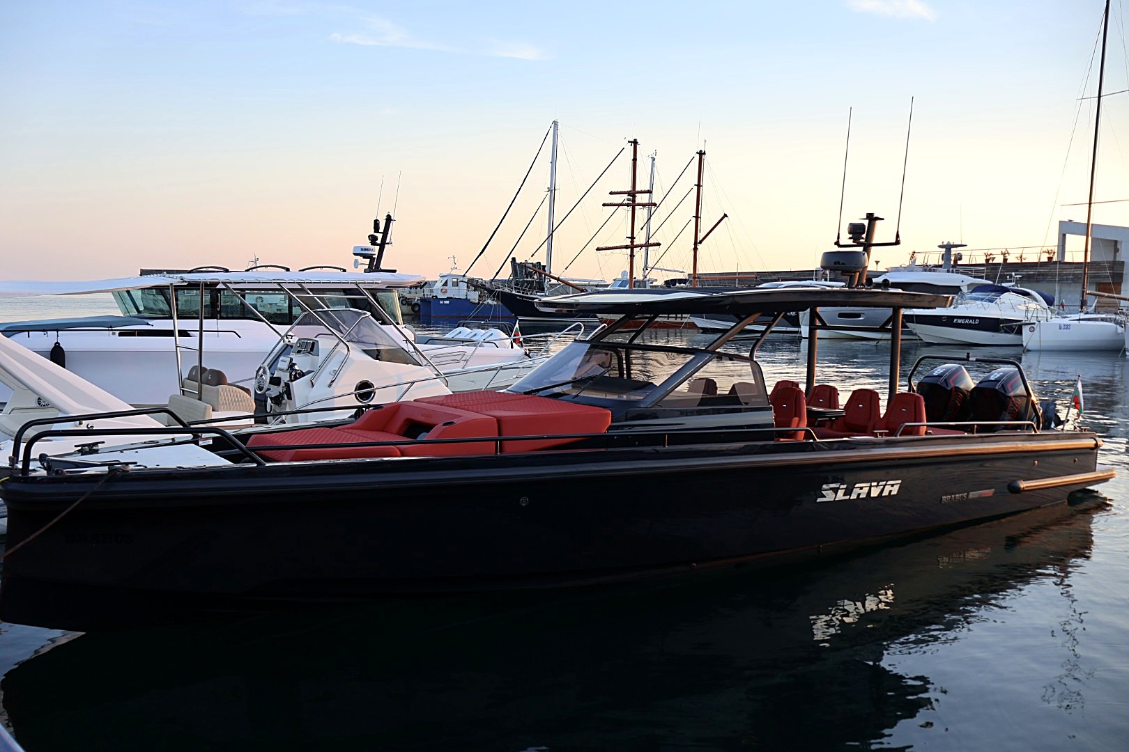 BRABUS Shadow 1000 Sun-Top Signature Edition at the marina